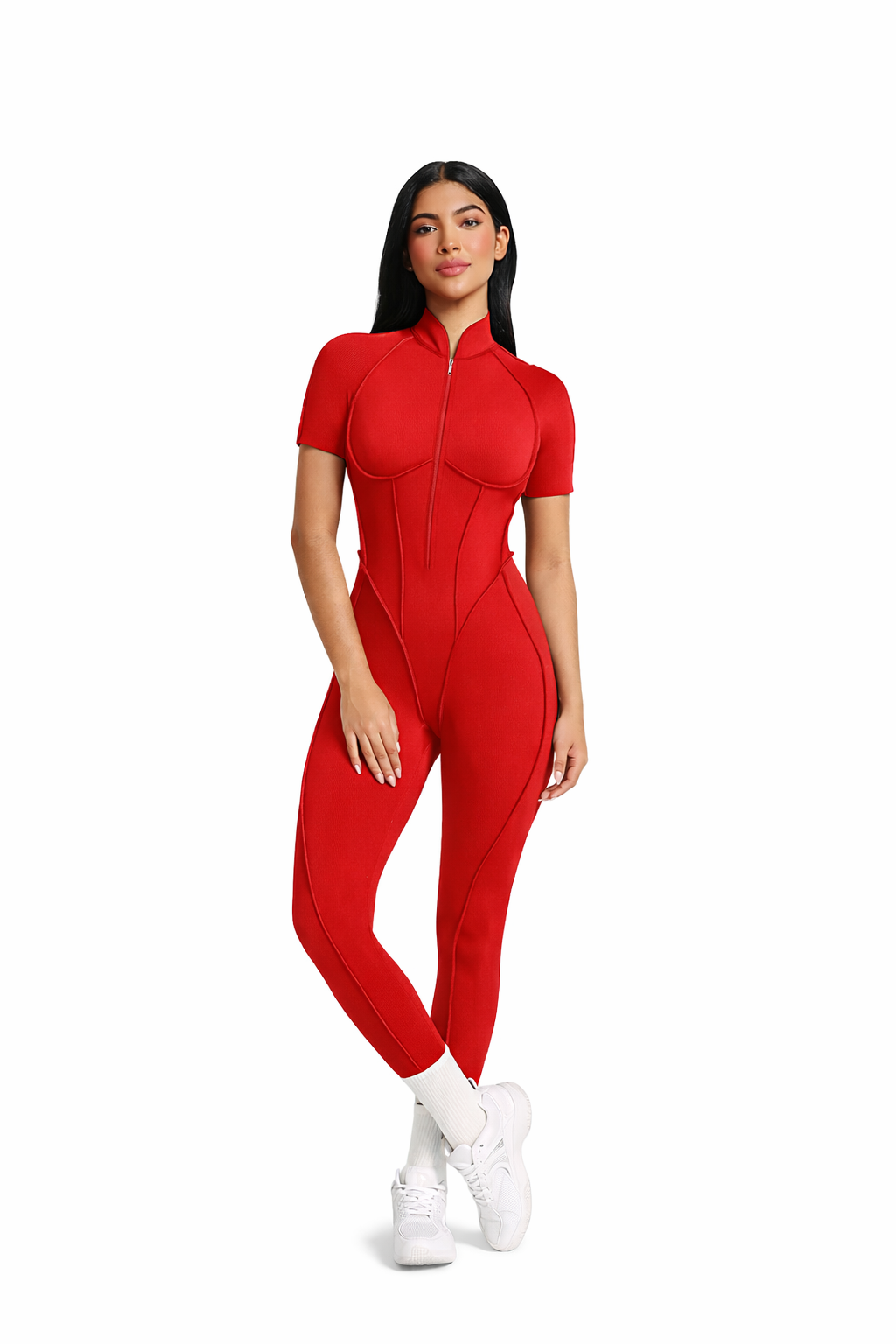 Moto Mami Enterizo Rojo con Zipper