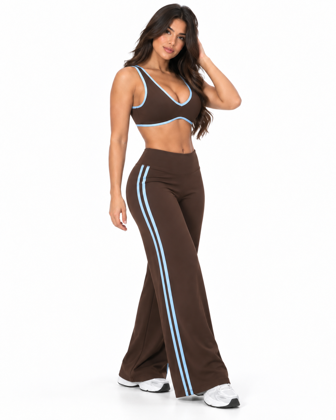Sporty Chic Wide Legging & Crop Top