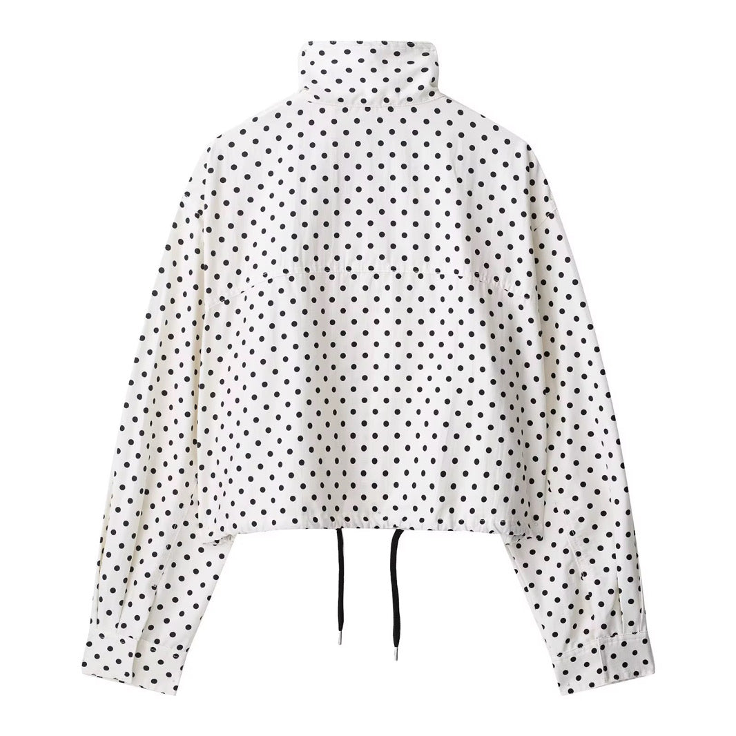 Jacket Polka Dot Blanco & Negro