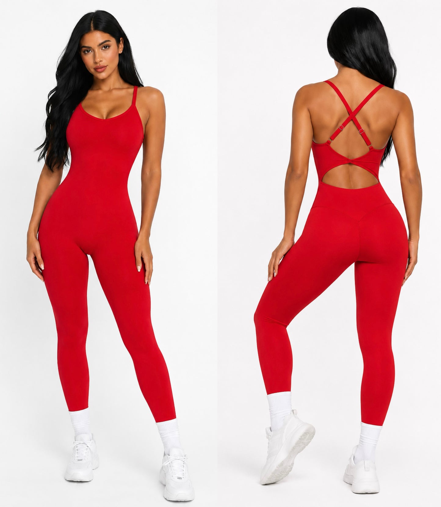 Elevate Enterizo Rojo con Tiras Ajustables