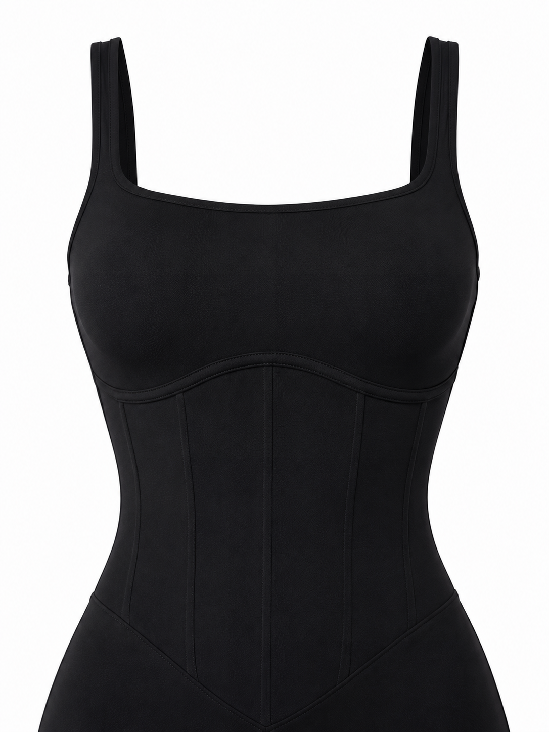 Charlotte Enterizo Negro con Tiras Ajustables