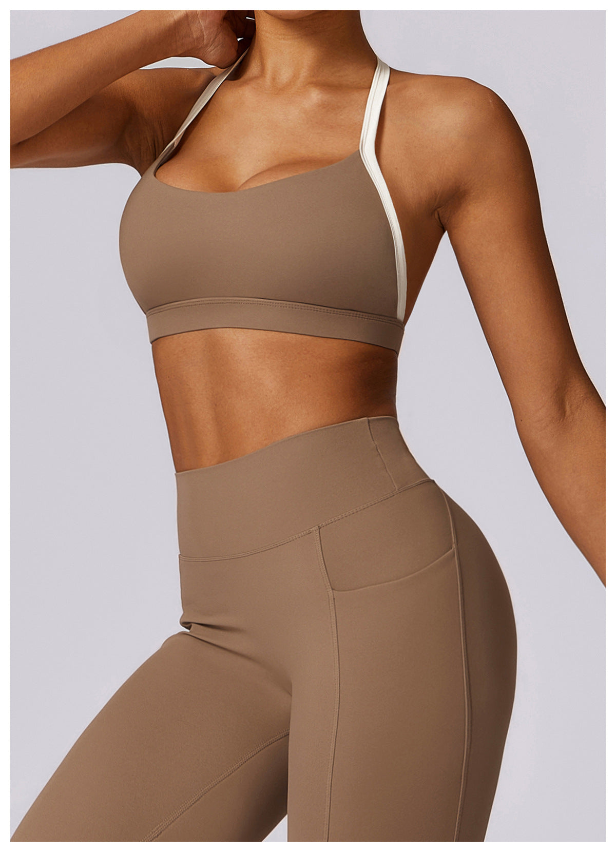 Milk Chocolate Legging Scrunch y Top