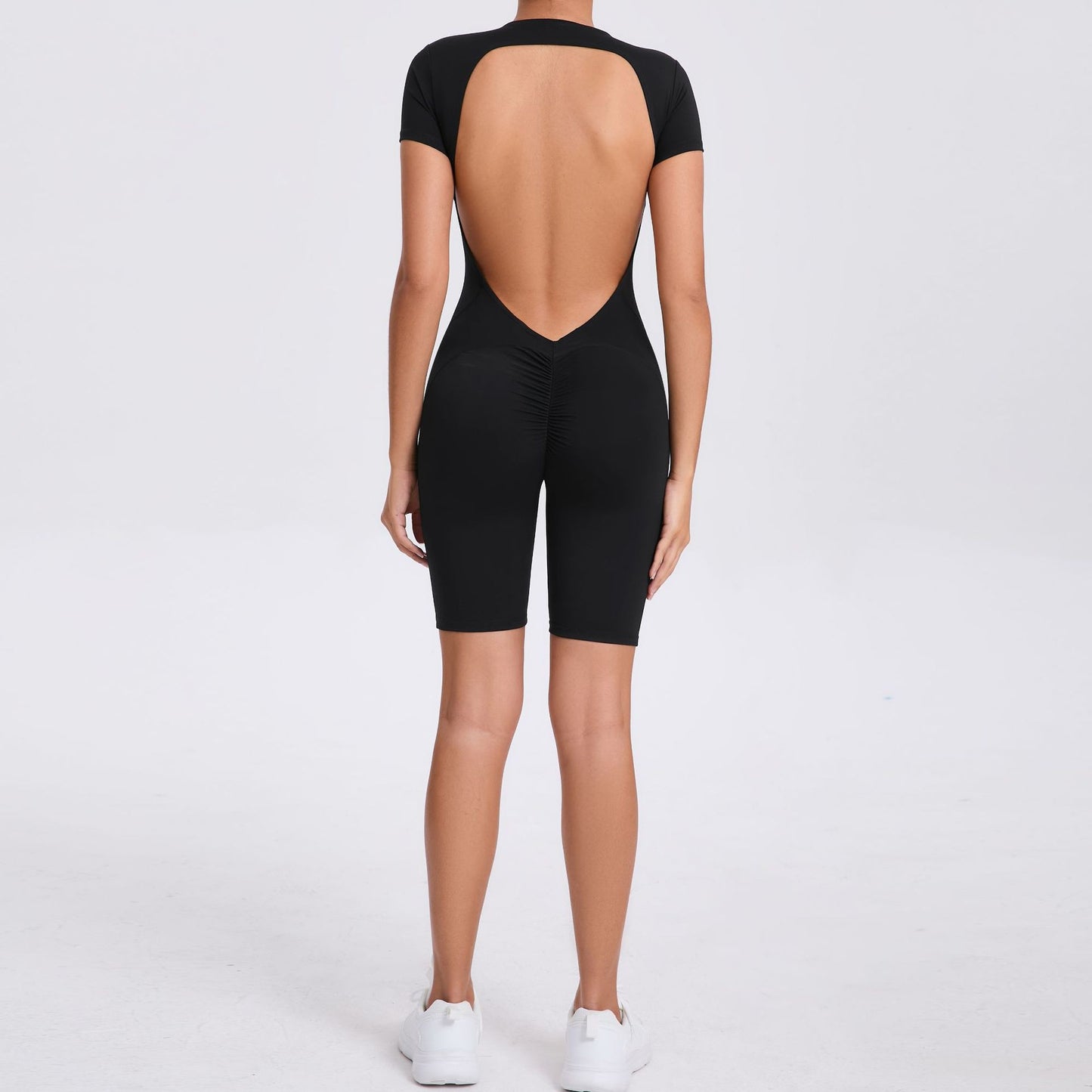 Moto Mami Romper Scrunch Negro