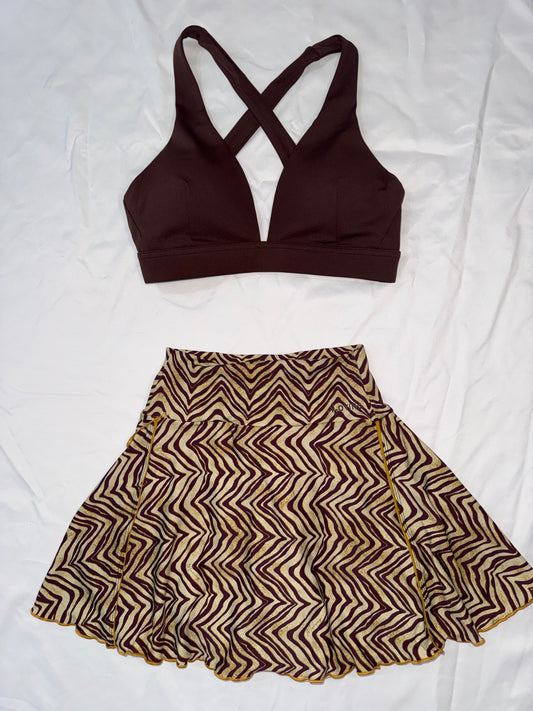 Falls Vibes Falda con Pantalón & Crop Top