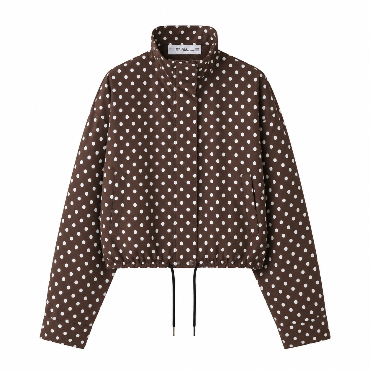 Jacket Polka Dot Brown & Blanco