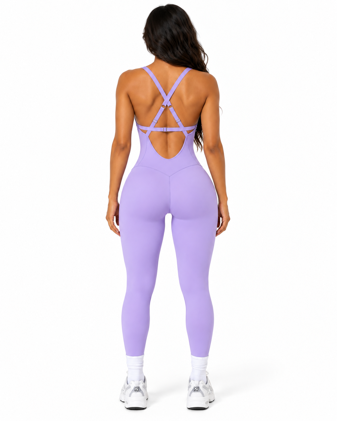 Charlotte Enterizo Lavanda con Tiras Ajustables