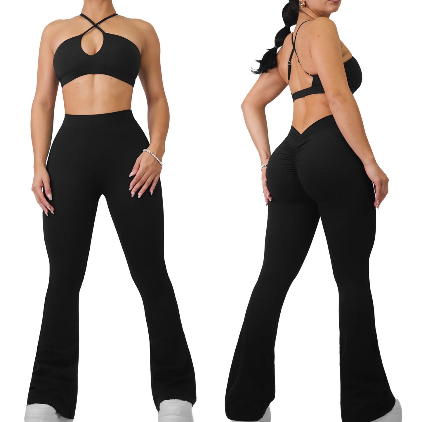 Flare Legging V Scrunch & Top