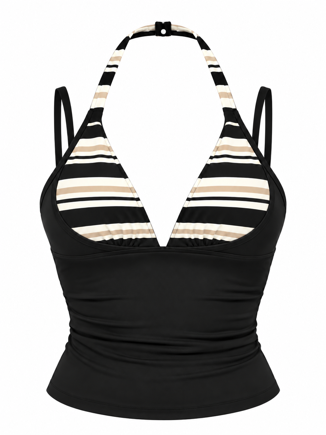 Mykonos Black Halter Tank Top