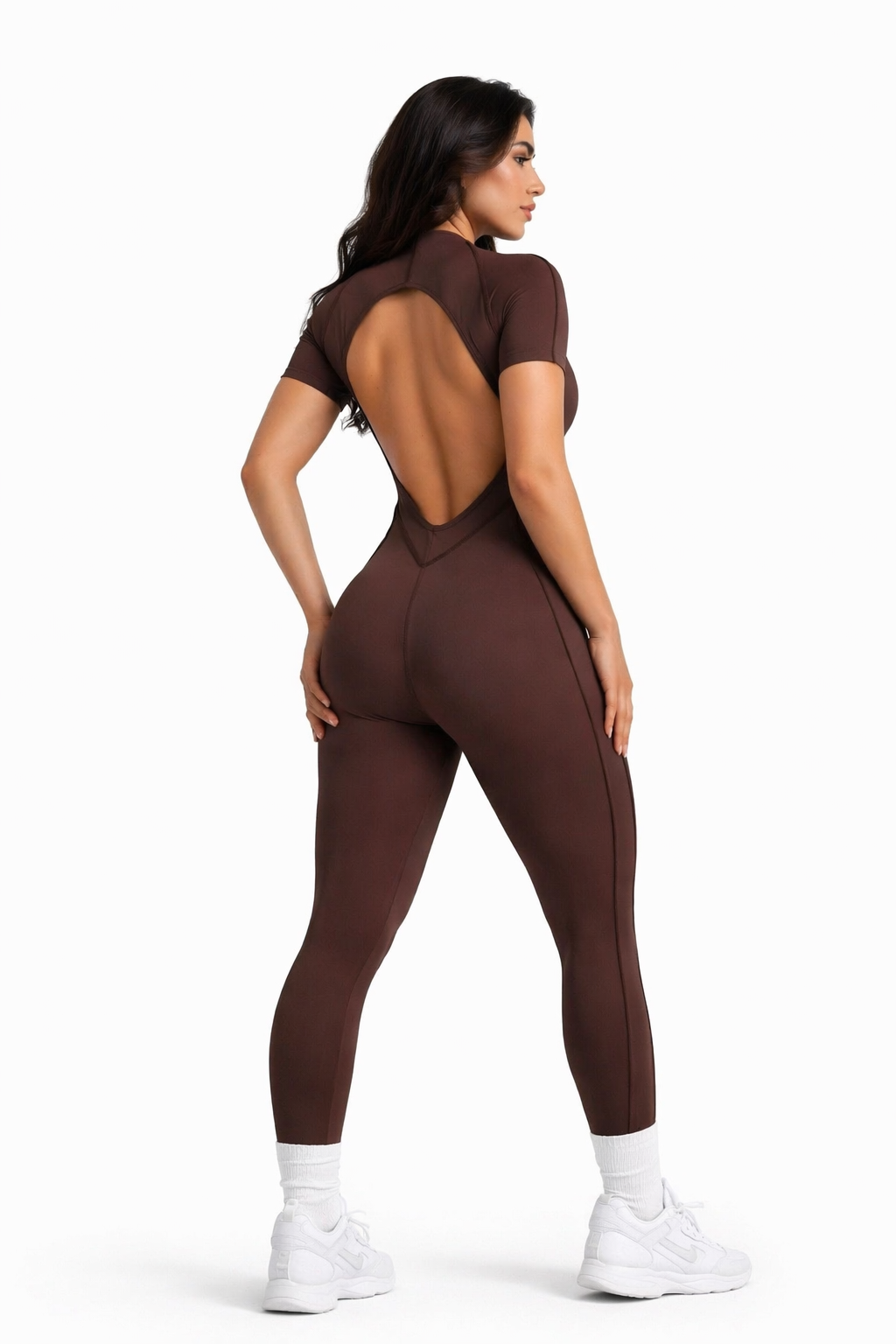 Moto Mami Enterizo Brown con Zipper
