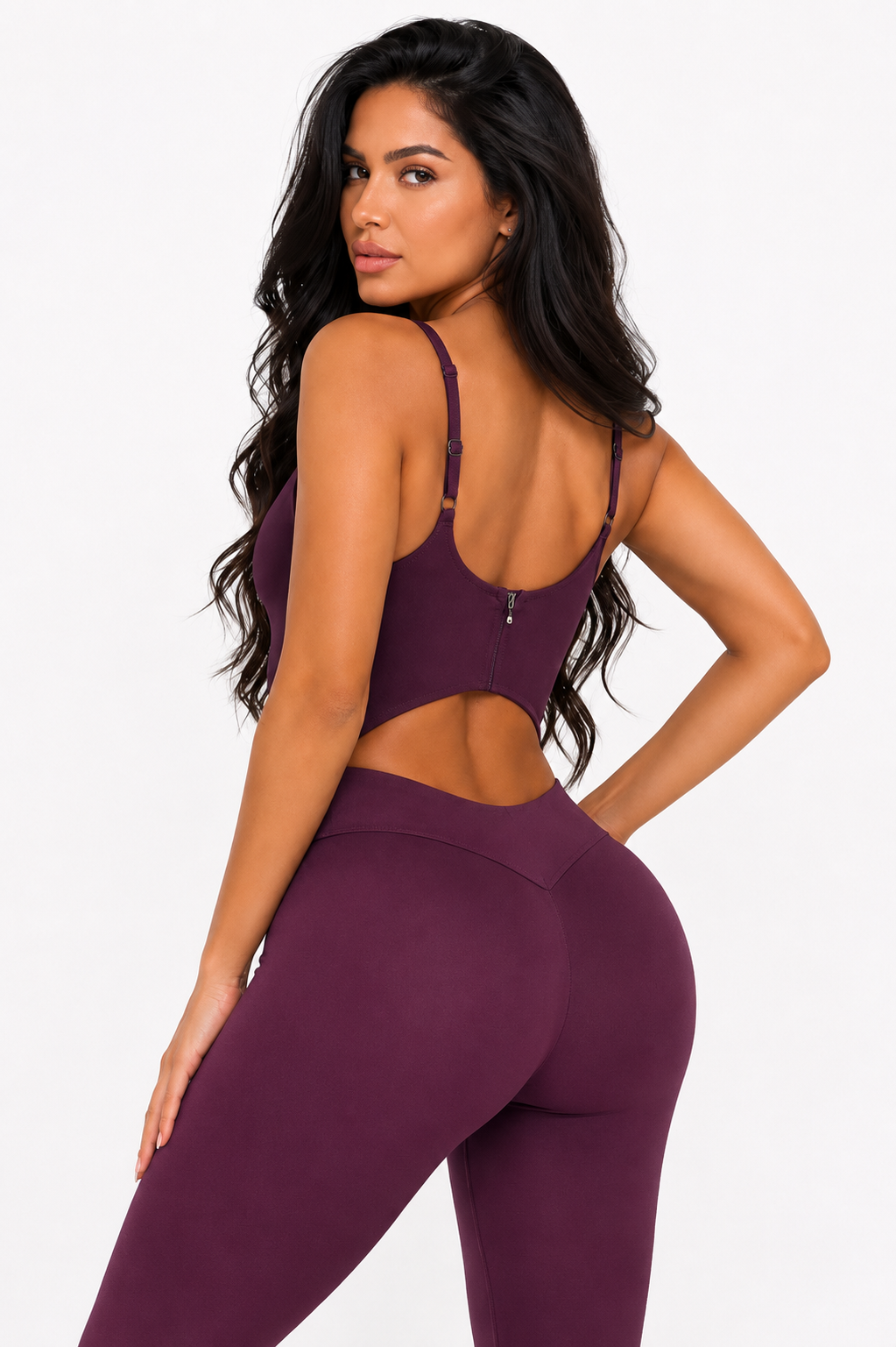 Nizuc Enterizo Plum con Zipper