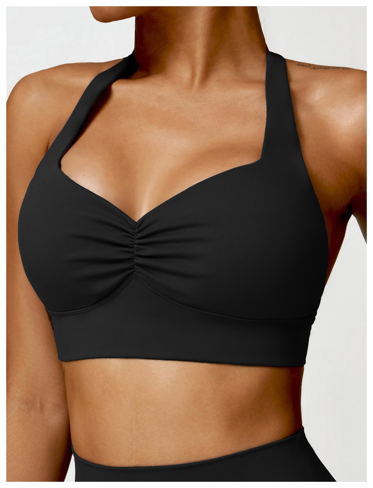 Paris Crop Top Negro