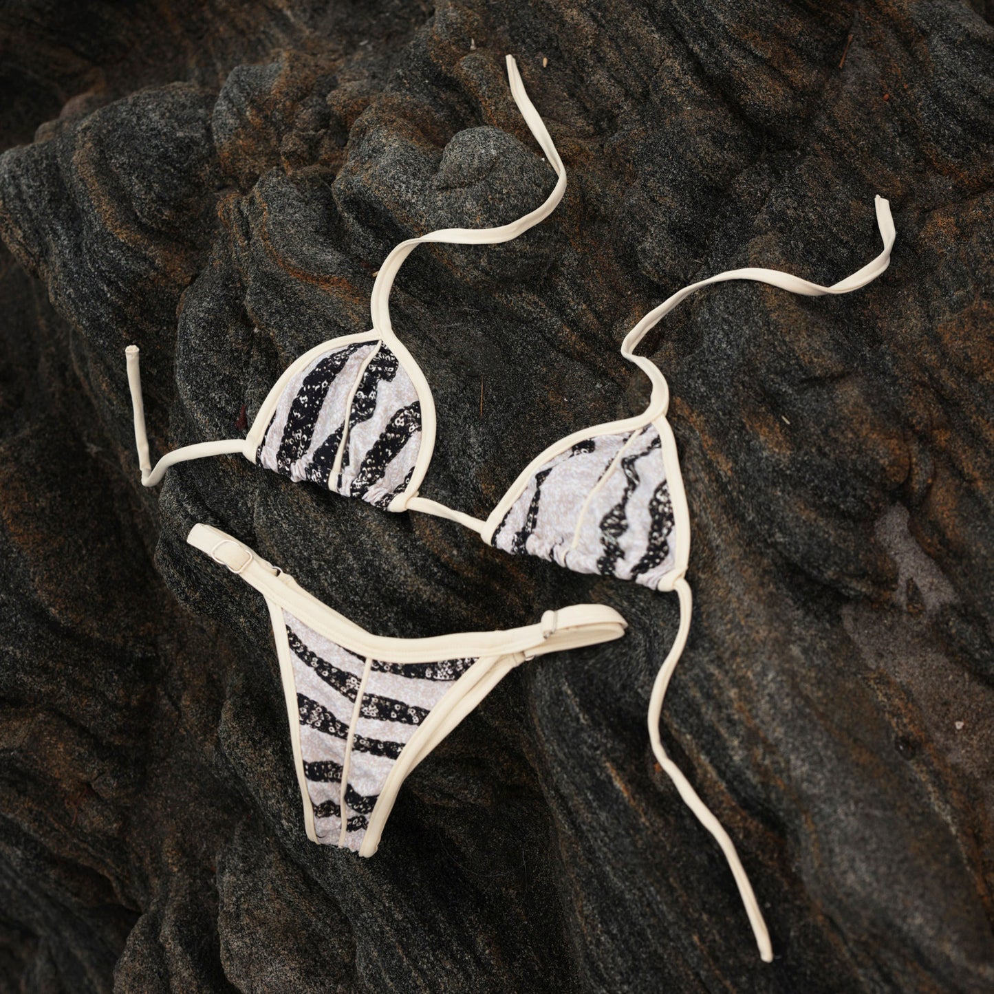 Monochrome Zebra Brazilian Swimsuit