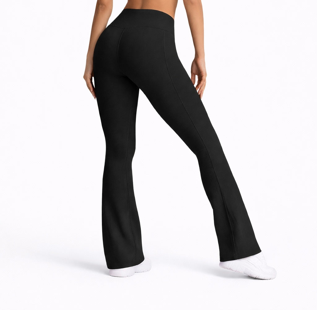 Viral Flare Legging con Bolsillos Negro