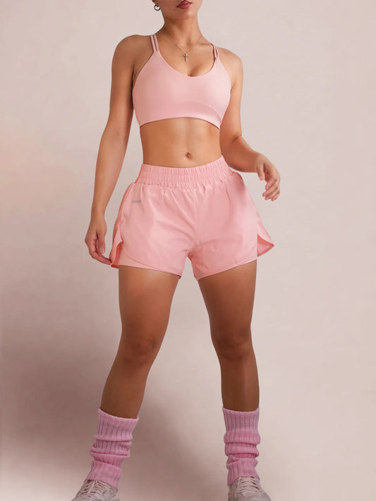 Princess Running Short Baby Rose & Crop Top