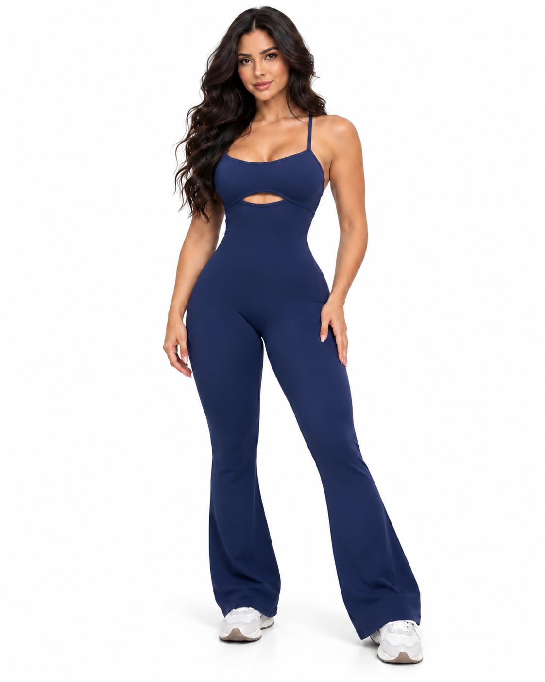 Latina Mami Jumpsuit Palazzo Navy Blue