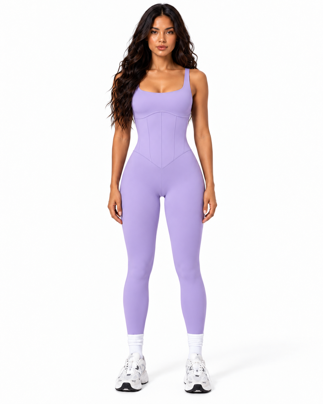 Charlotte Enterizo Lavanda con Tiras Ajustables