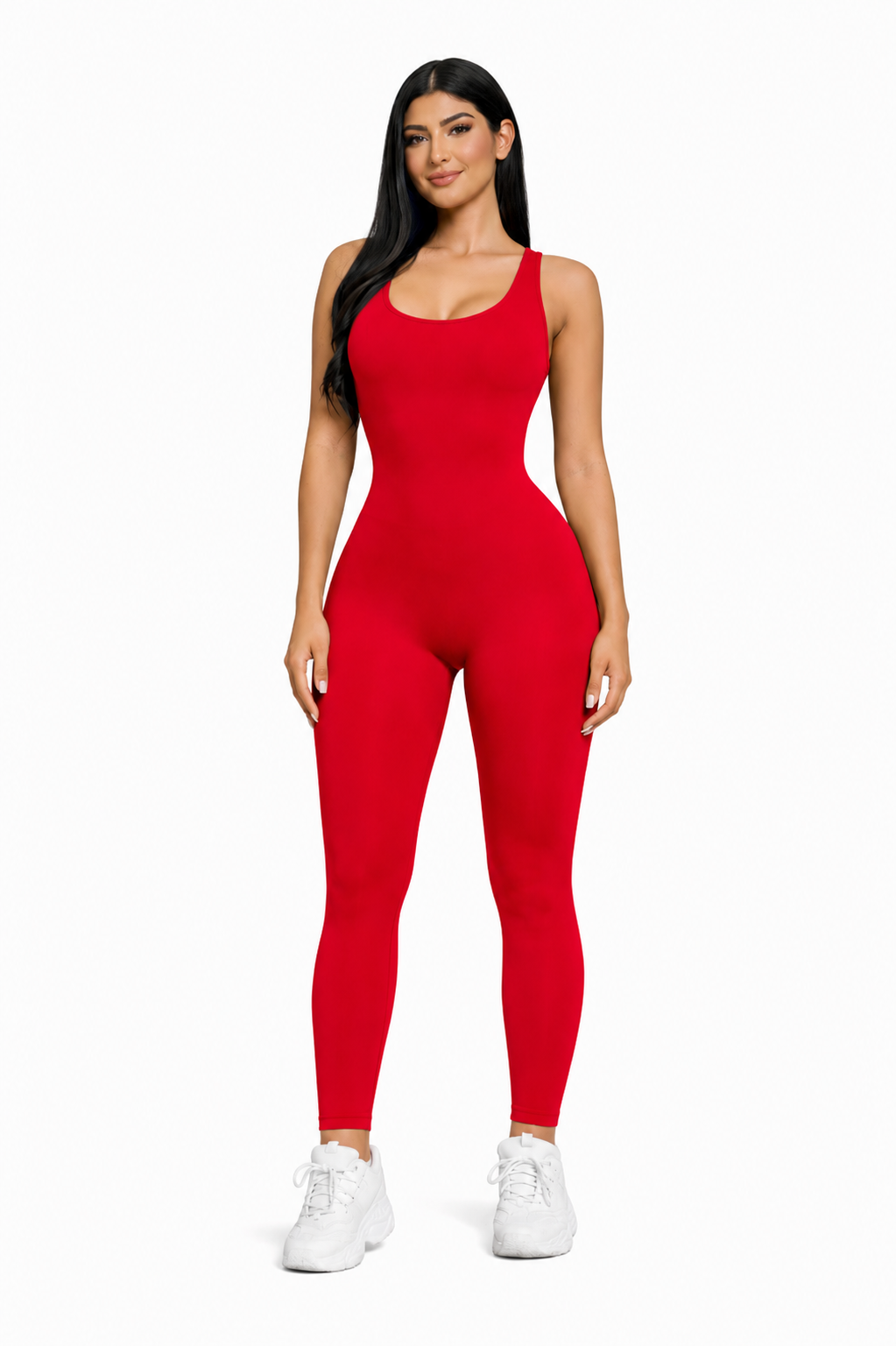 Enterizo V Scrunch Rojo