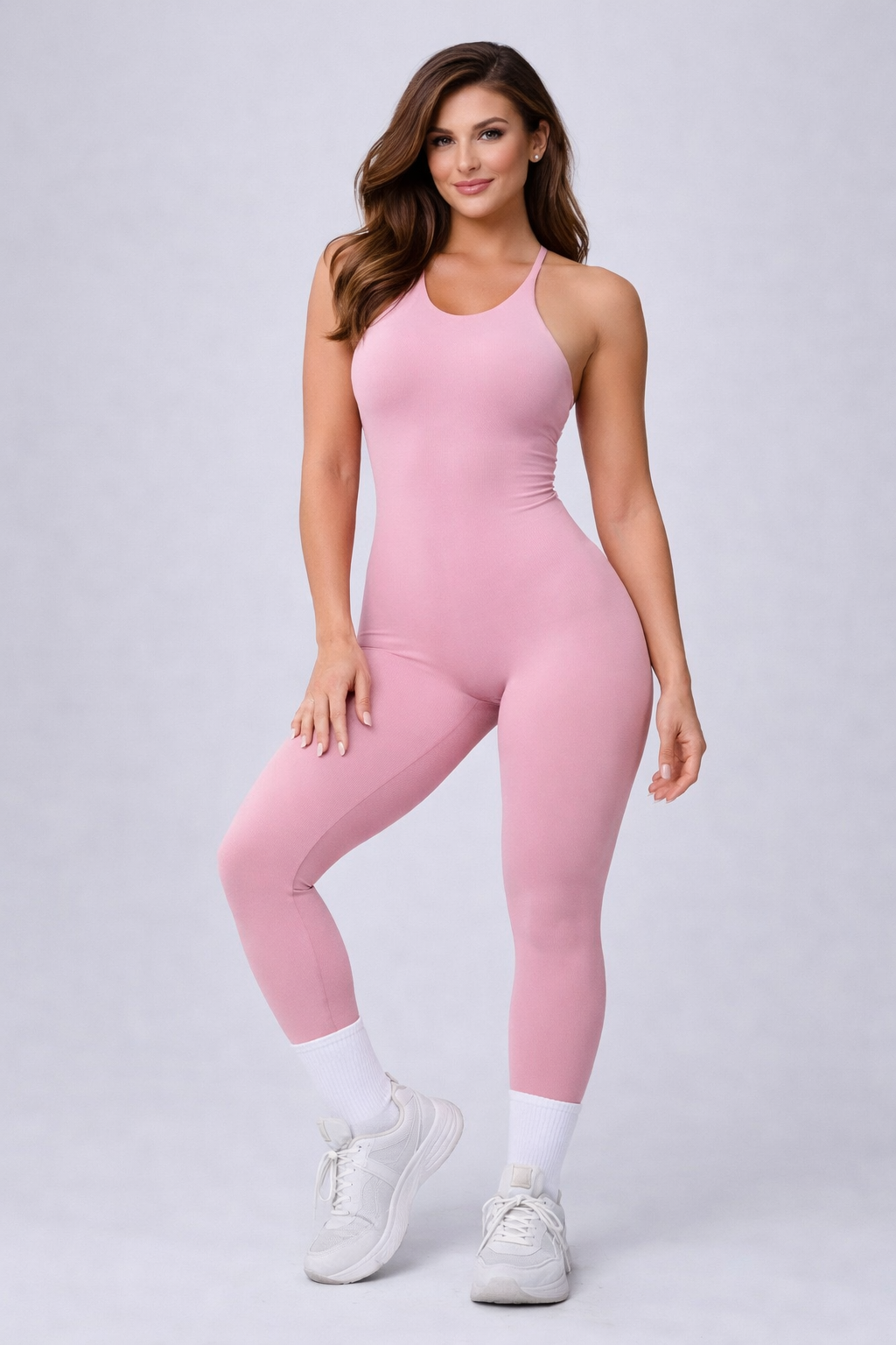 Good Girl Jumpsuit Skinny Rosa Claro