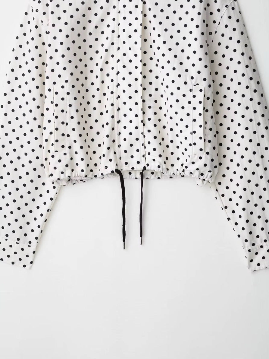 Jacket Polka Dot Blanco & Negro