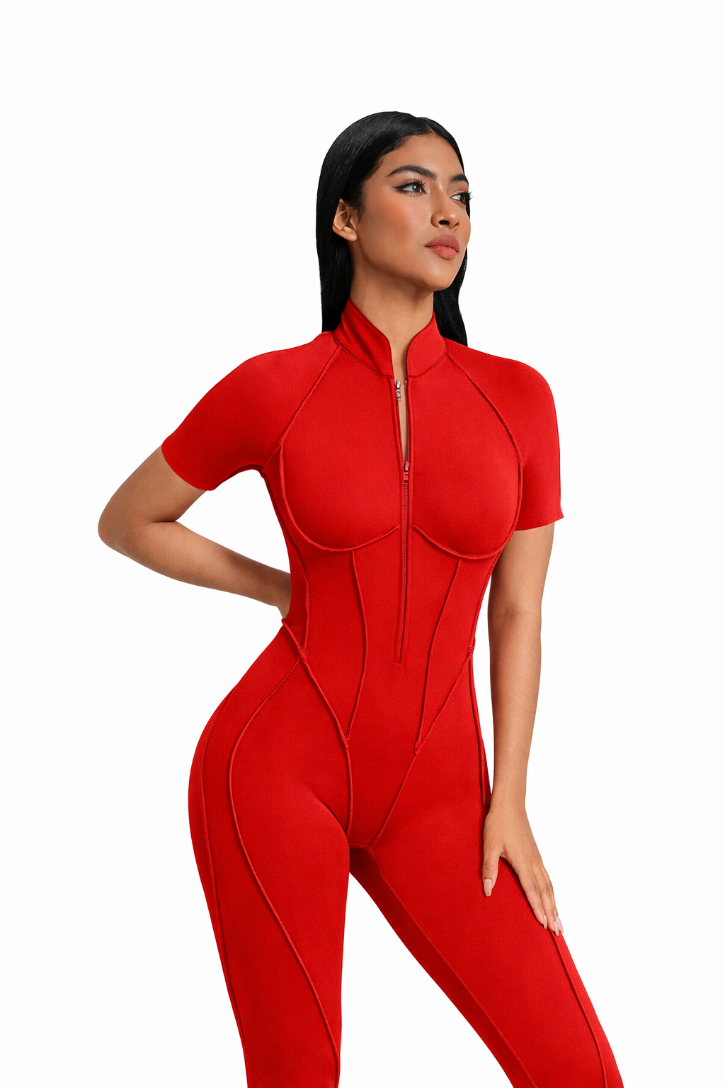 Moto Mami Enterizo Rojo con Zipper