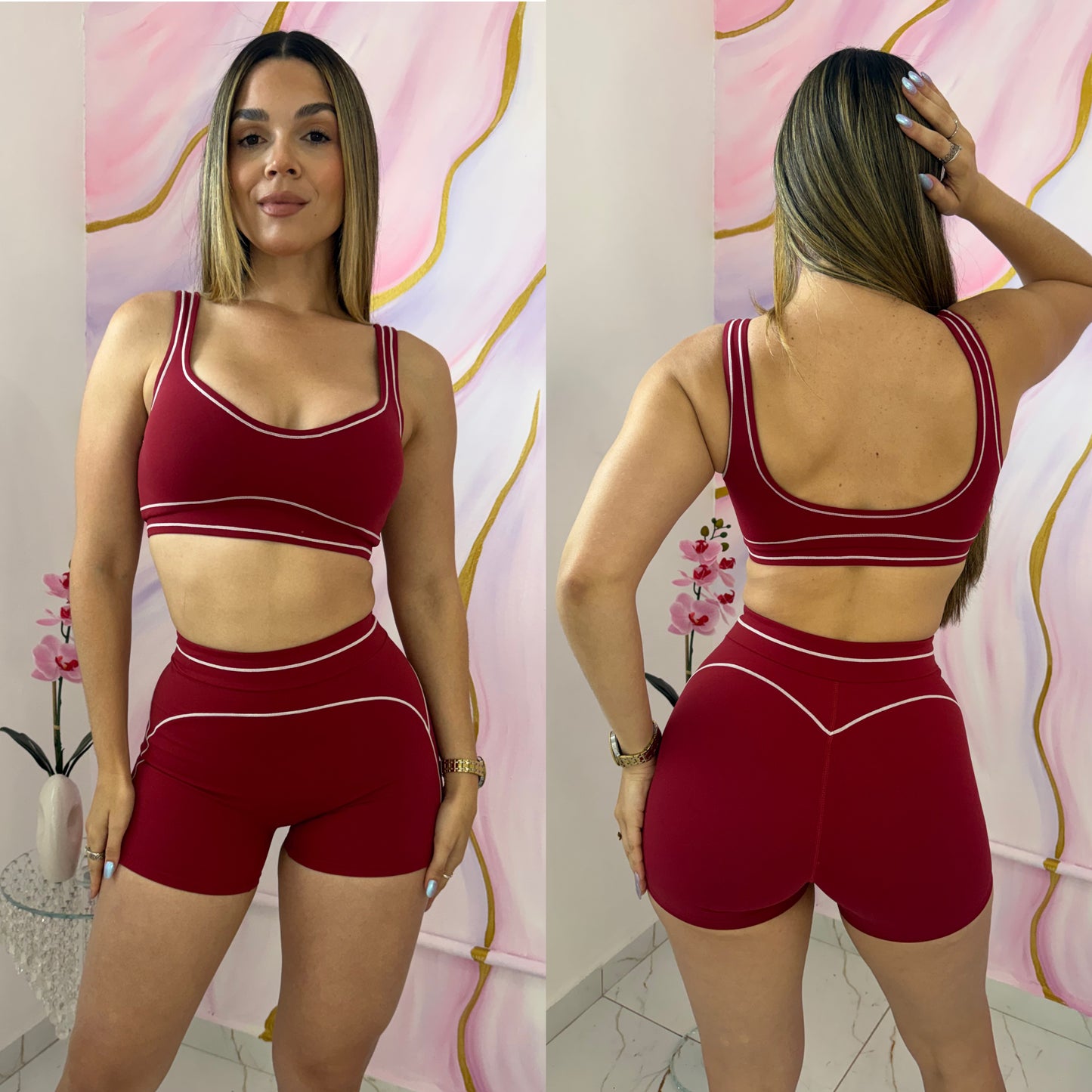 Burgundy Muse Short & Top