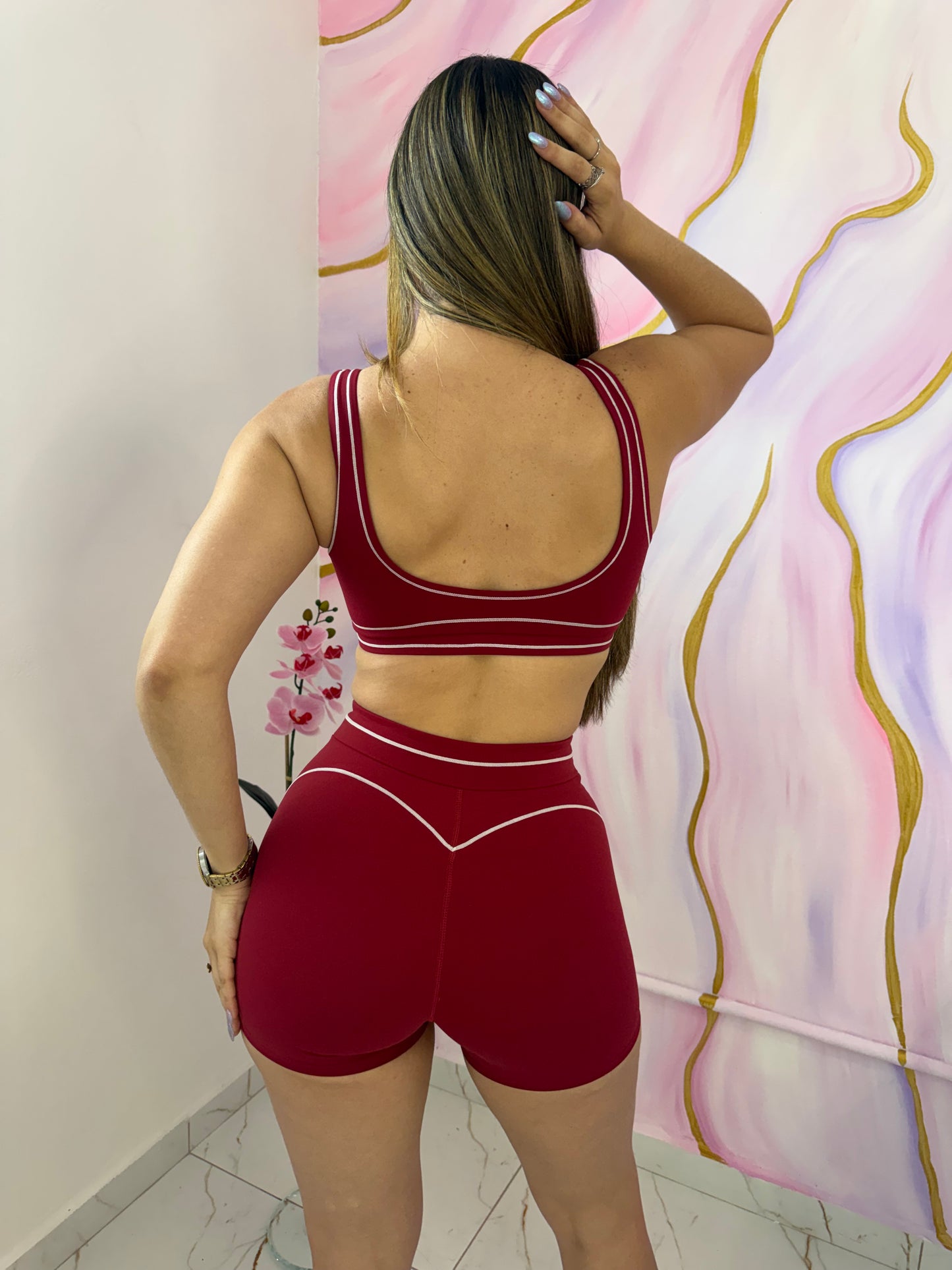 Burgundy Muse Short & Top