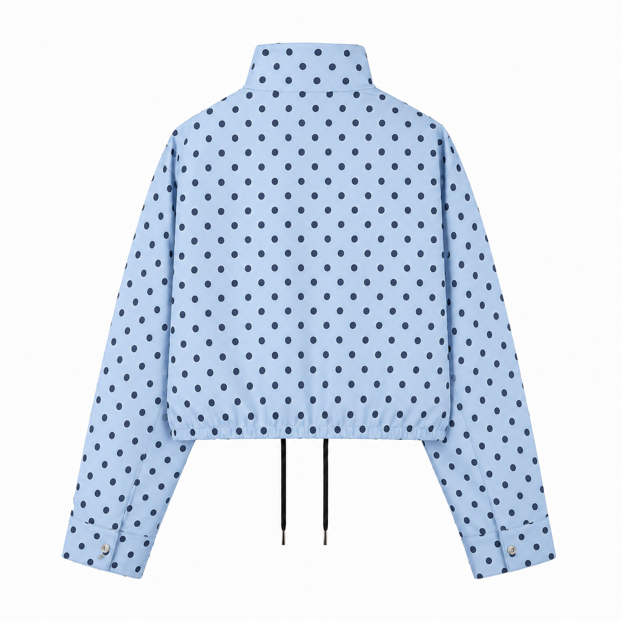 Jacket Polka Dot Azul Claro & Blanco