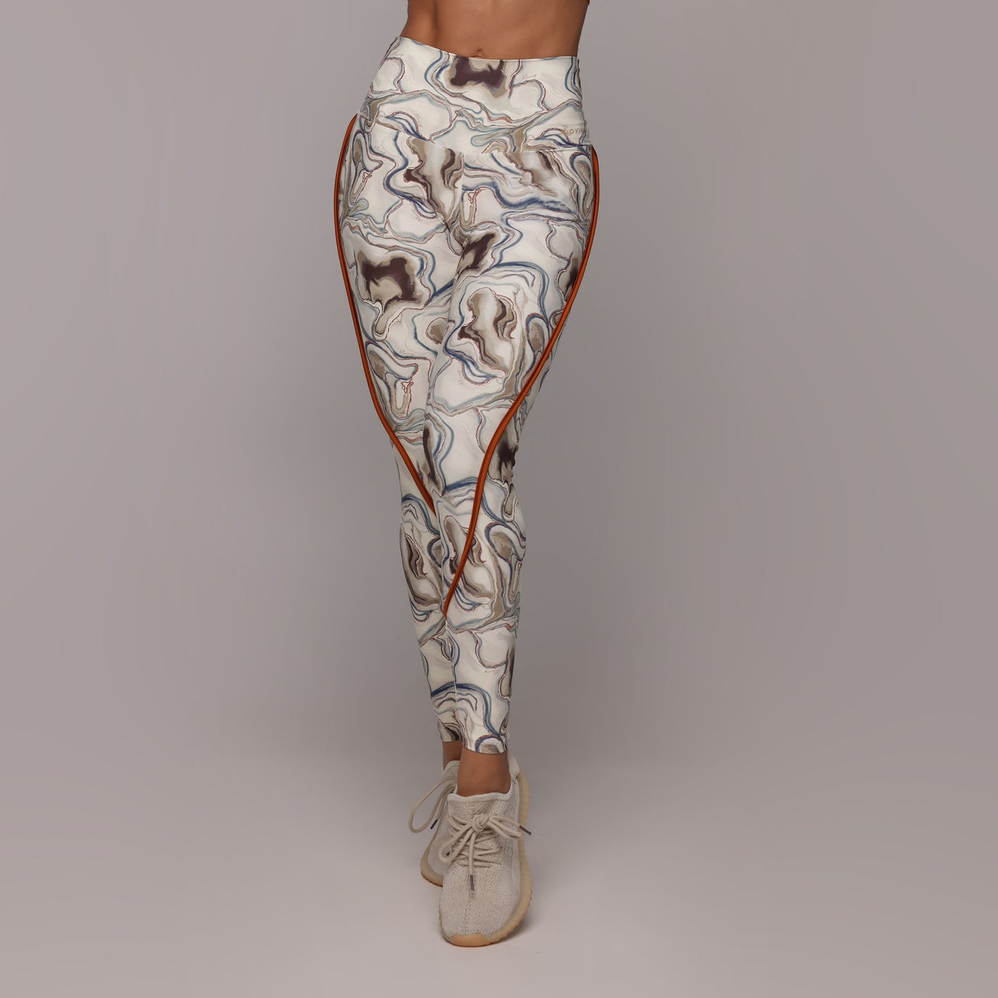 Mystic Marble Legging Brasileño & Crop Top Burnt Orange