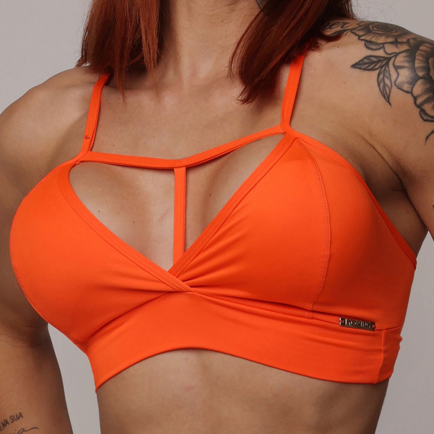 Cartagena Orange Crop Top