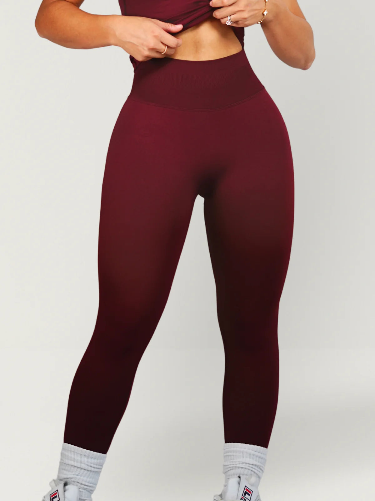 Sculpt Seamless Red Cherry Legging & Holter Top