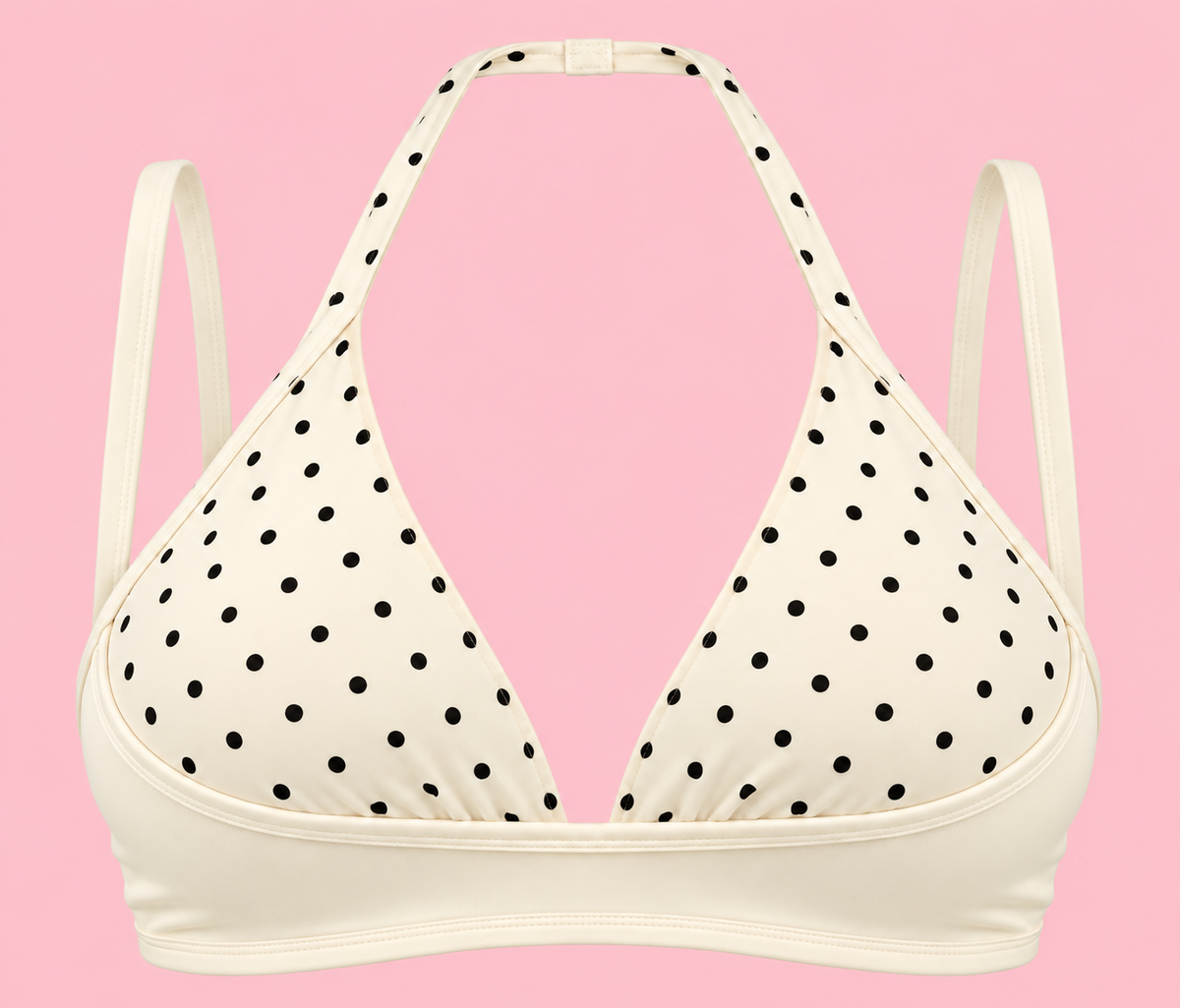 Polka Dots White Crop Top