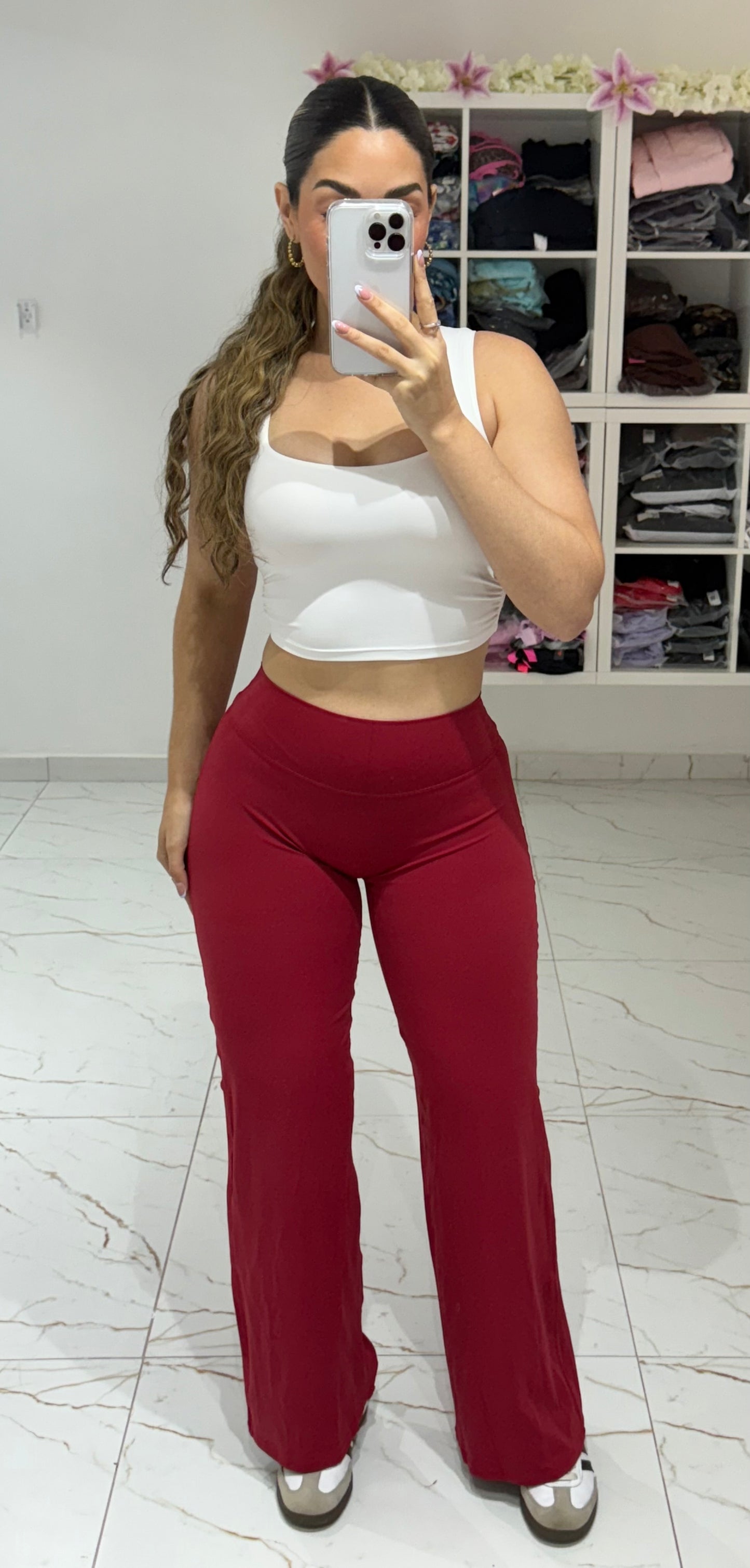 Latina Gang Straight Legging Red Cherry & Top