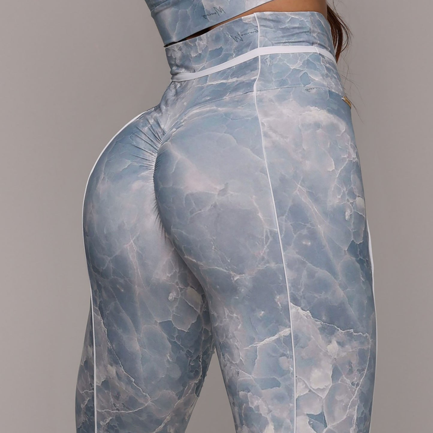 Crystal Blue Legging Brasileño Scrunch