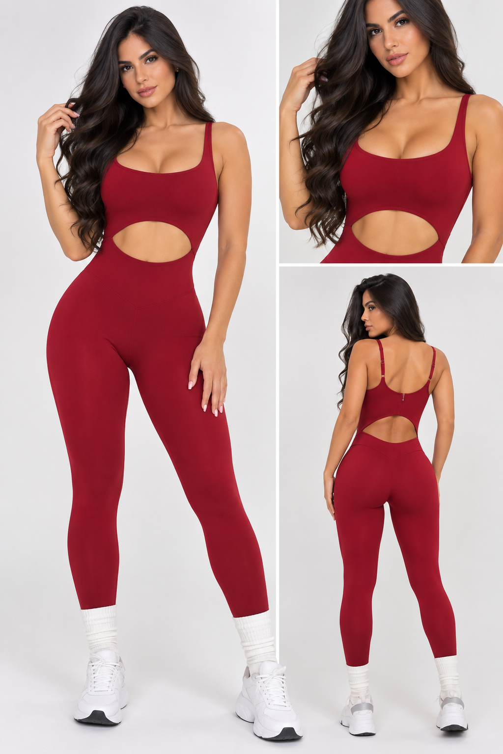Nizuc Enterizo Rojo con Zipper