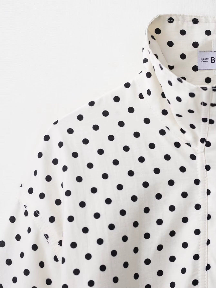 Jacket Polka Dot Blanco & Negro