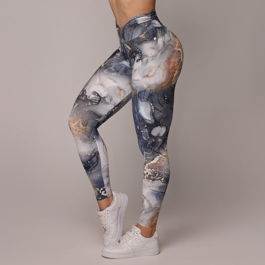 Galaxy Marble Legging Brasileño Scrunch