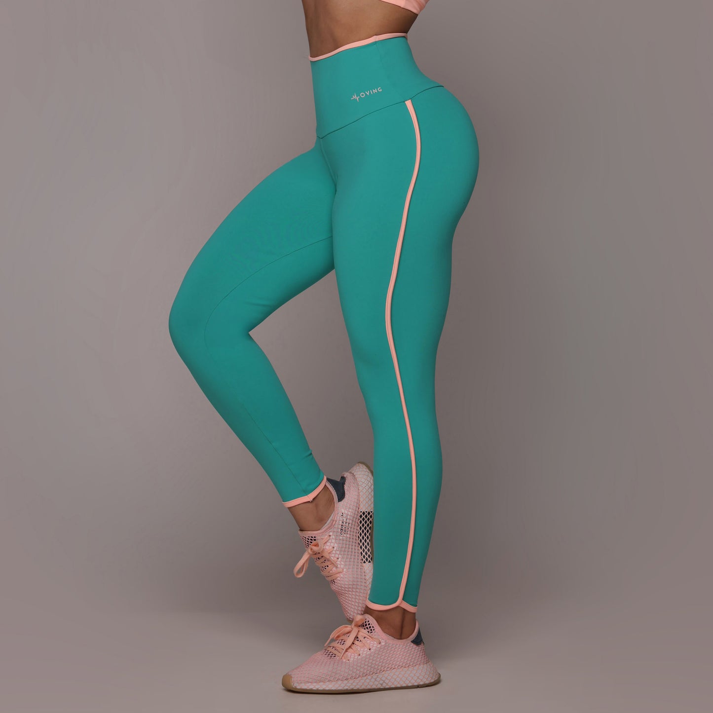 Legging de Compresión Brasileño Scrunch Azul Turquesa (5 Estrellas)