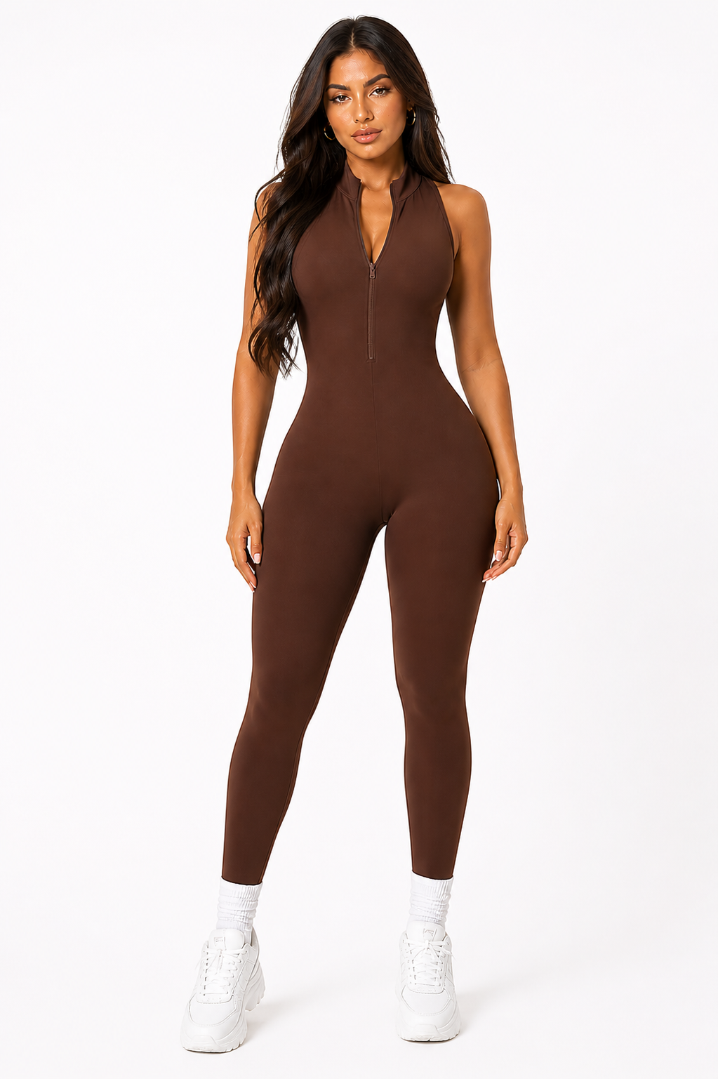 Yas Queen Enterizo Scrunch Brown