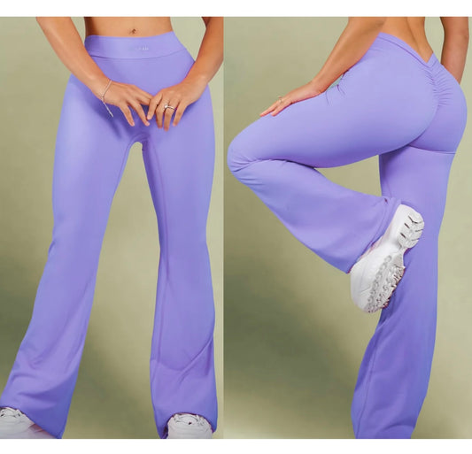 Flare V Scrunch Legging Violeta