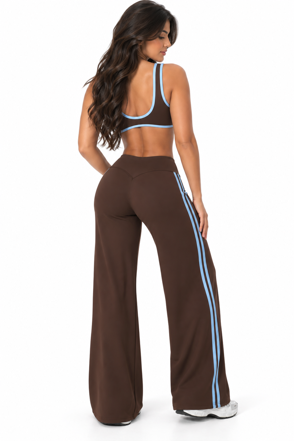 Sporty Chic Wide Legging & Crop Top