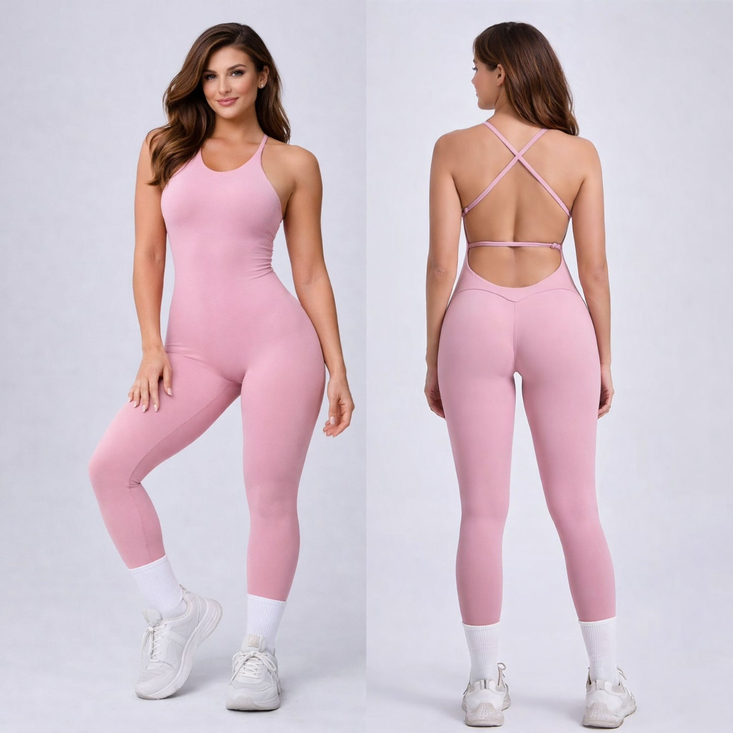 Good Girl Jumpsuit Skinny Rosa Claro