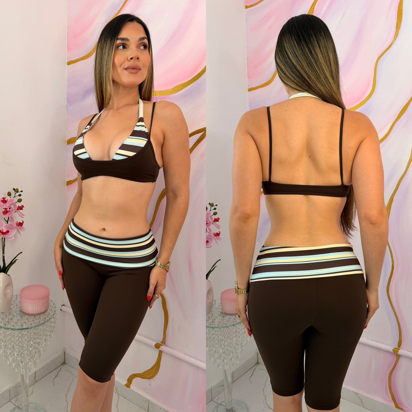 Monaco Legging Capri & Crop Top
