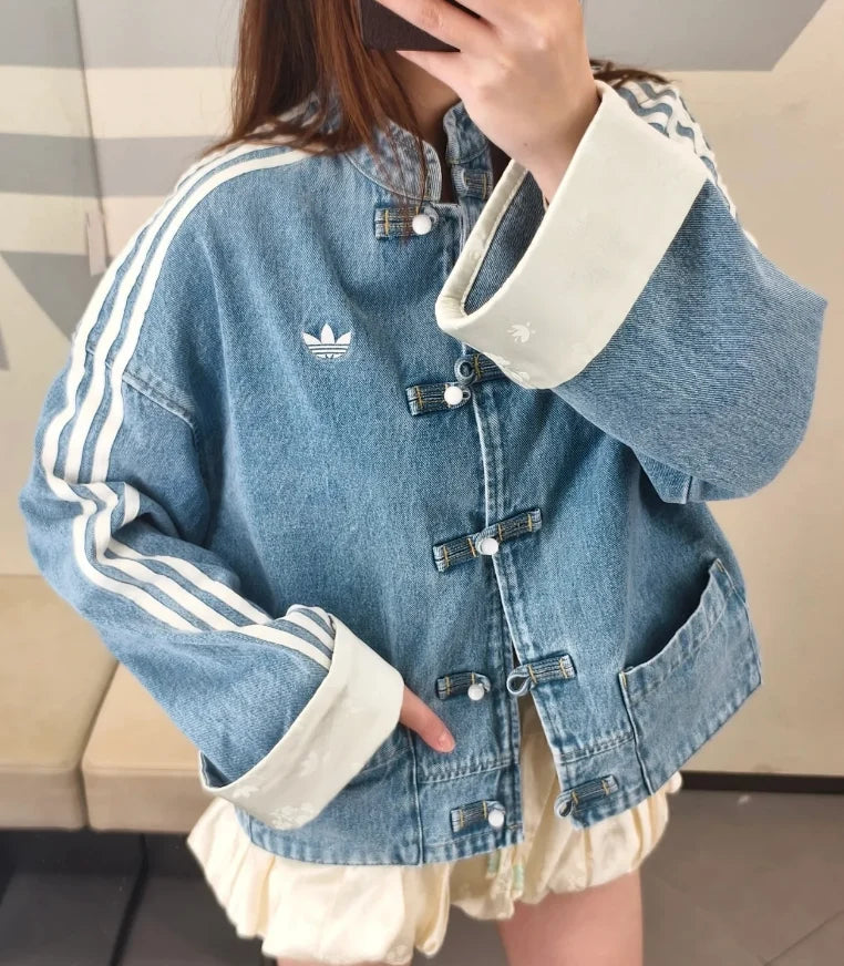 Rifa Chaqueta Adidas Denim Original desde Shangai China