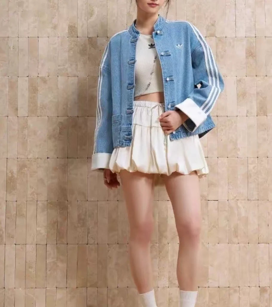 Rifa Chaqueta Adidas Denim Original desde Shangai China