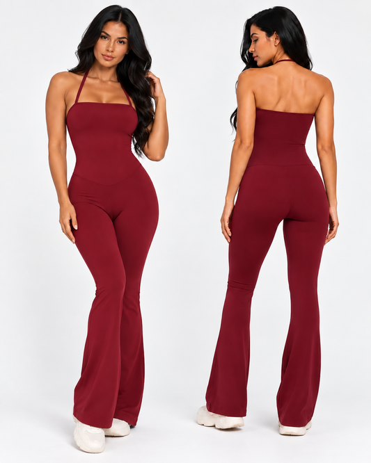 Enterizo Palazo Halter Vino